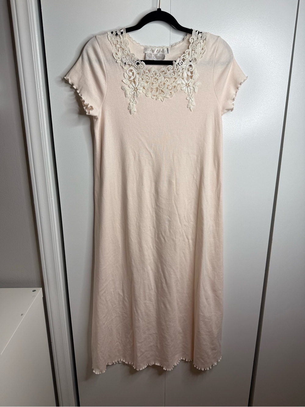 Inner Self by Verena Blush Pink Lace Nightgown 100% cotton XSmall